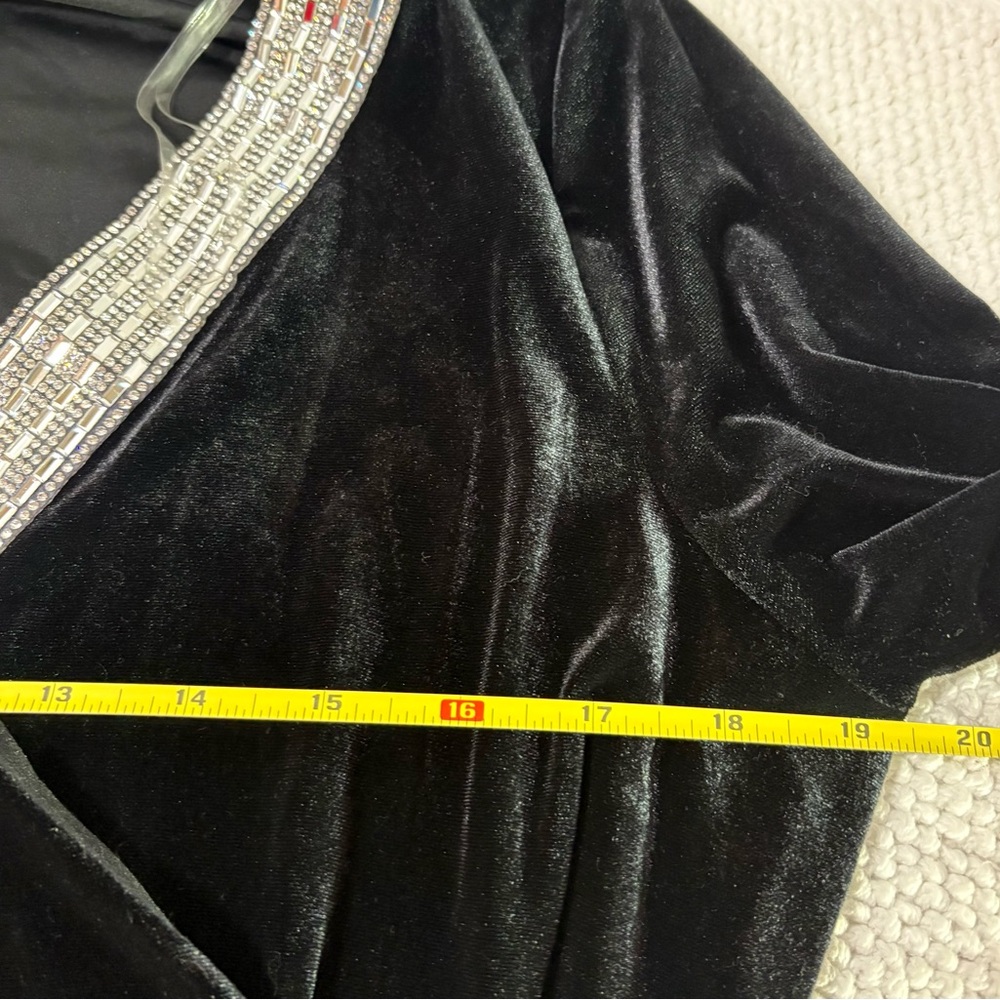 MSK Black Dress with Rhinestones - Picture 8 of 9